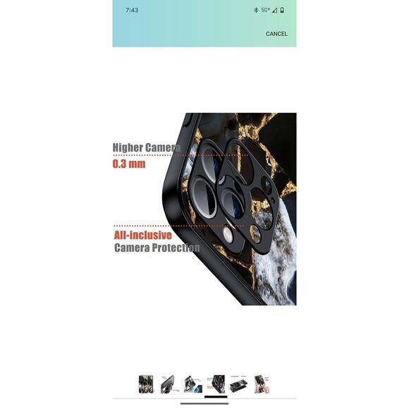 Marble Printed ShockProof Silicone Case For iPhone 15 Pro Max - Picture 4 of 8